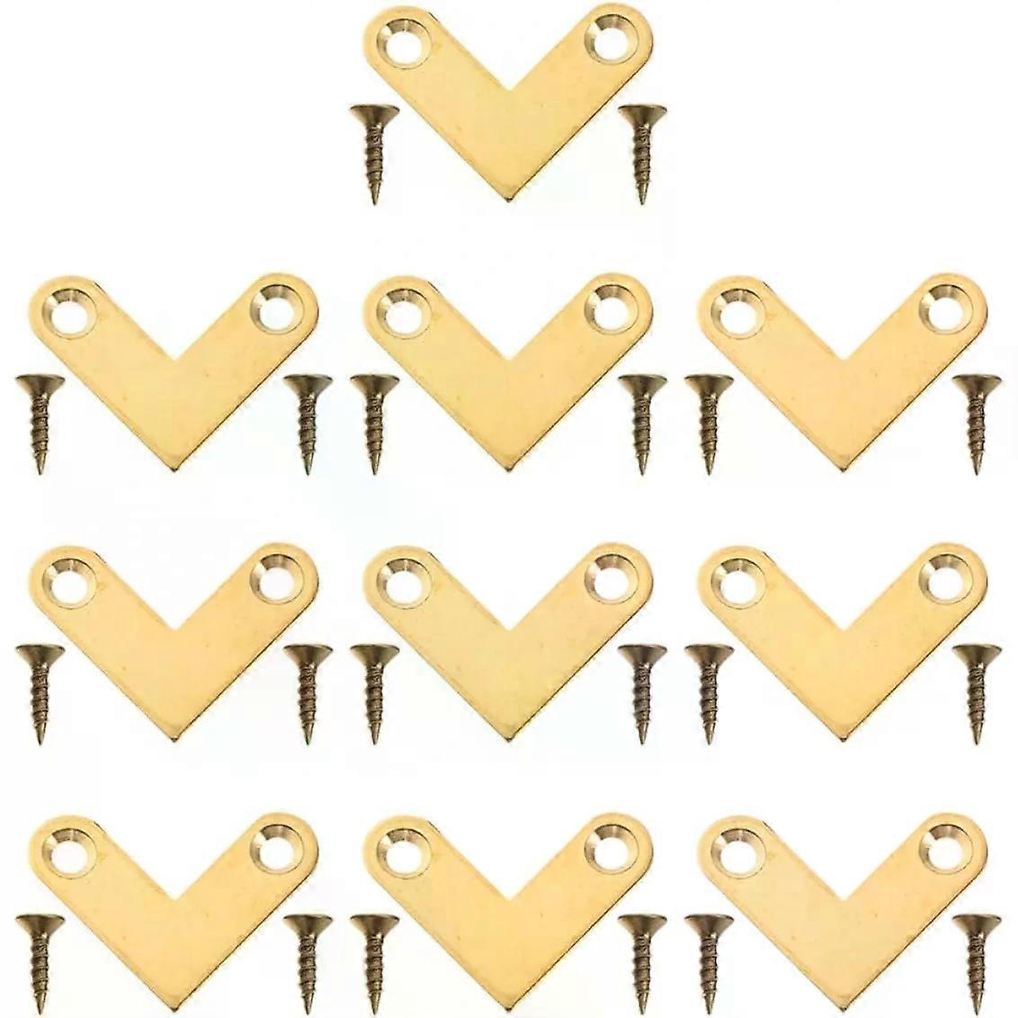 Metal Corner Brackets Copper Right Angle Frame Repair Hardware