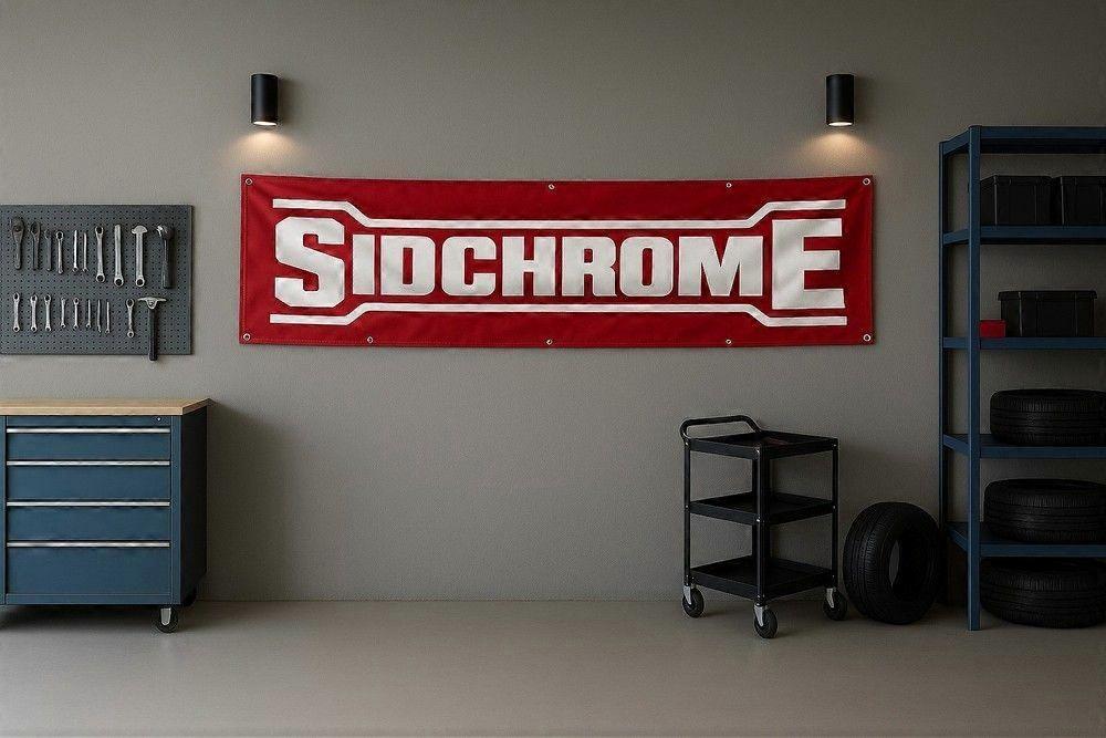 Sidchrome Tools Spanner Wrench Flag Mechanic Banner HF0445