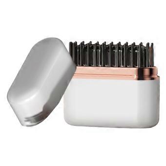 Cordless Hair Straightener Brush with LongLasting Battery, Smart Temperature Control, Travel Size White