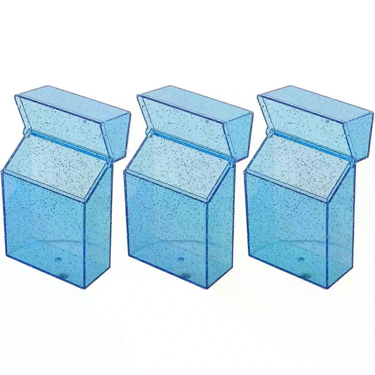 Case 3pcs 20 Capacity Plastic Blue Holder
