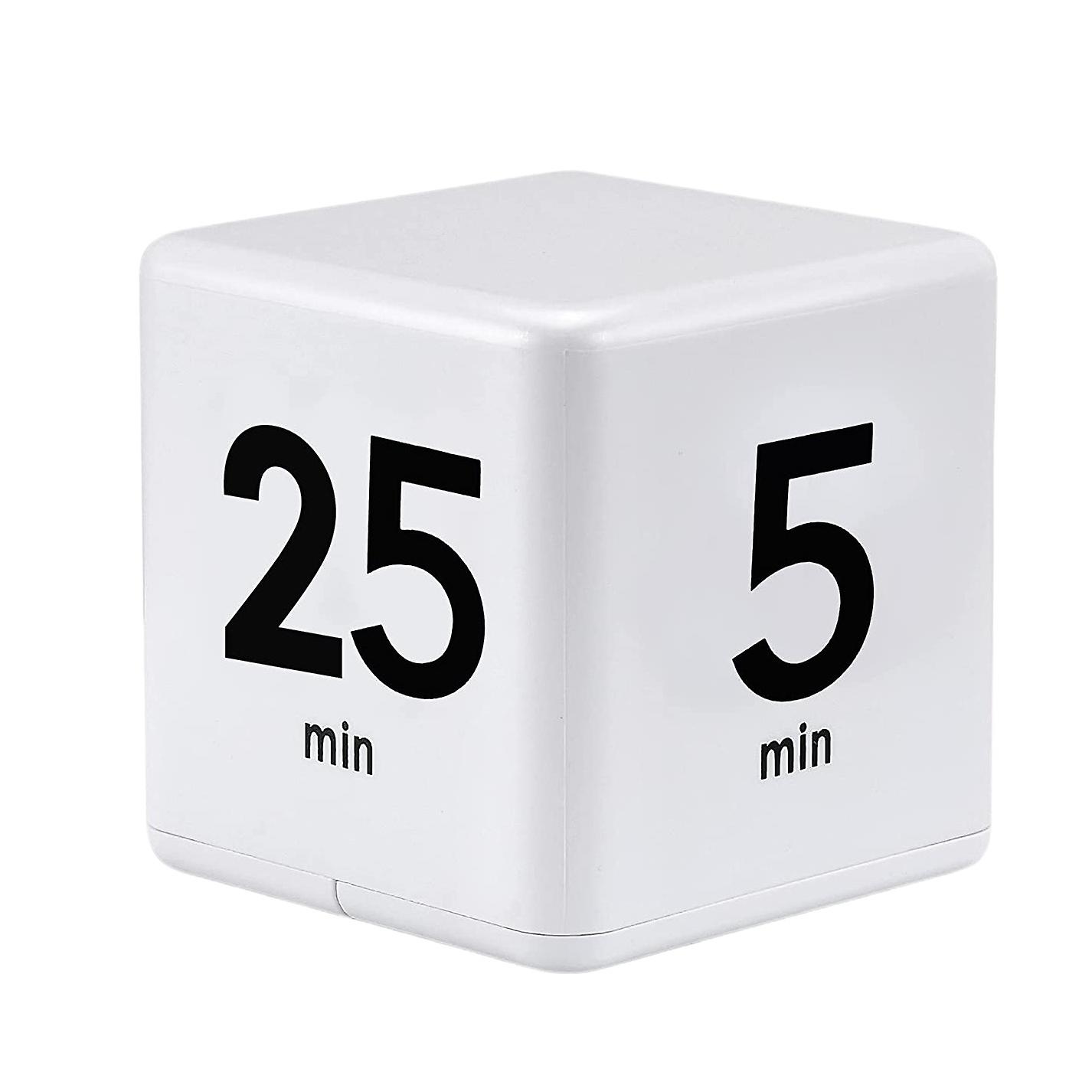 Cube Timer Kitchen Timer Time Management Timer Gravity Sensor Flip for Time Management and Countdow