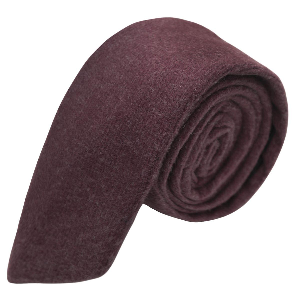 Burgundy Donegal Tweed Tie