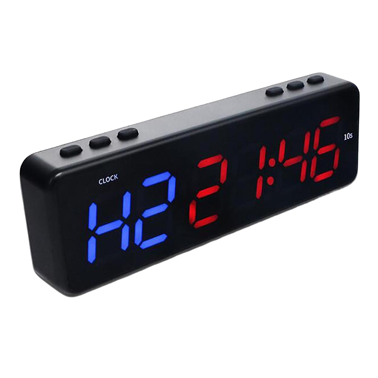 Gym Timer Bluetooth App-Controlled Digital Display Count Down/up Blue Red