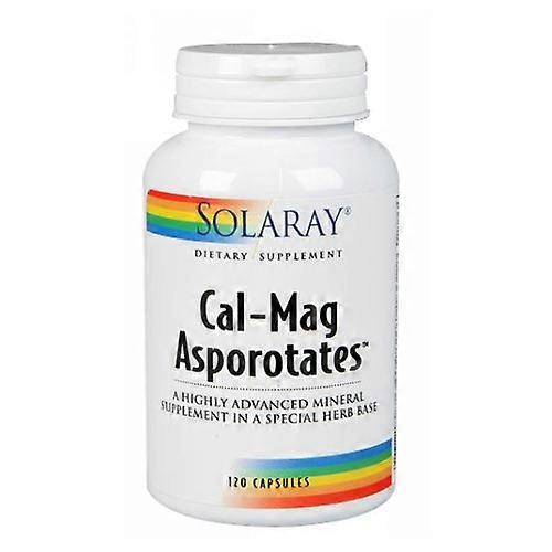 Solaray Cal-Mag Asporotates, 120 Caps (Pack of 2)