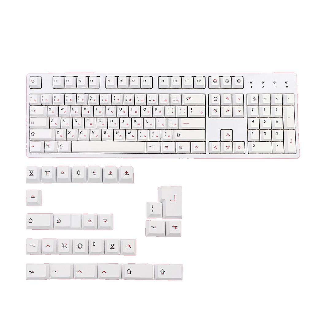 Mechanical Keyboard Keycaps Japanese Character Cherry Profile 133 Keys Compatible Cherry MX Kailh Gateron Switches
