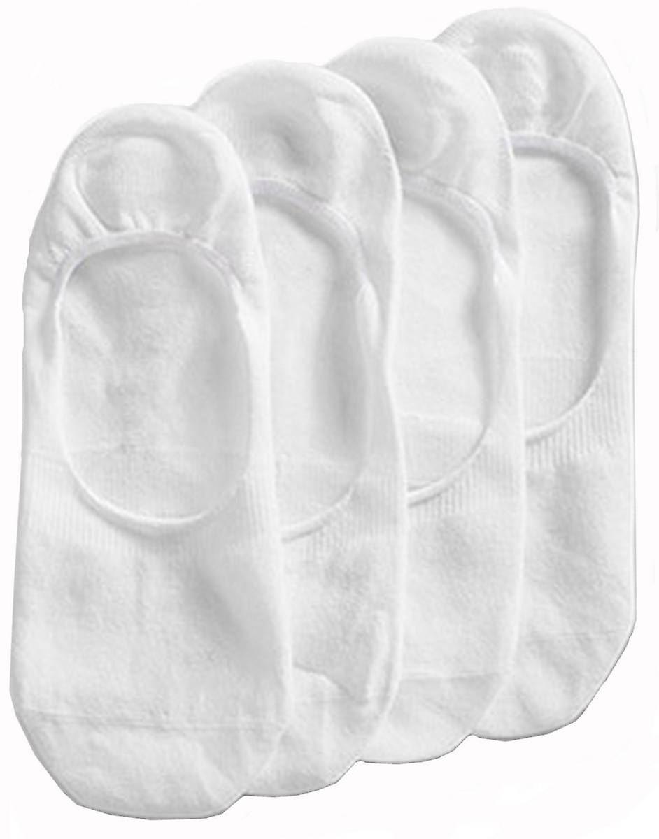 Esprit Basic Sporty Ankle Non-slip 2 Pack Shoe Liners - White