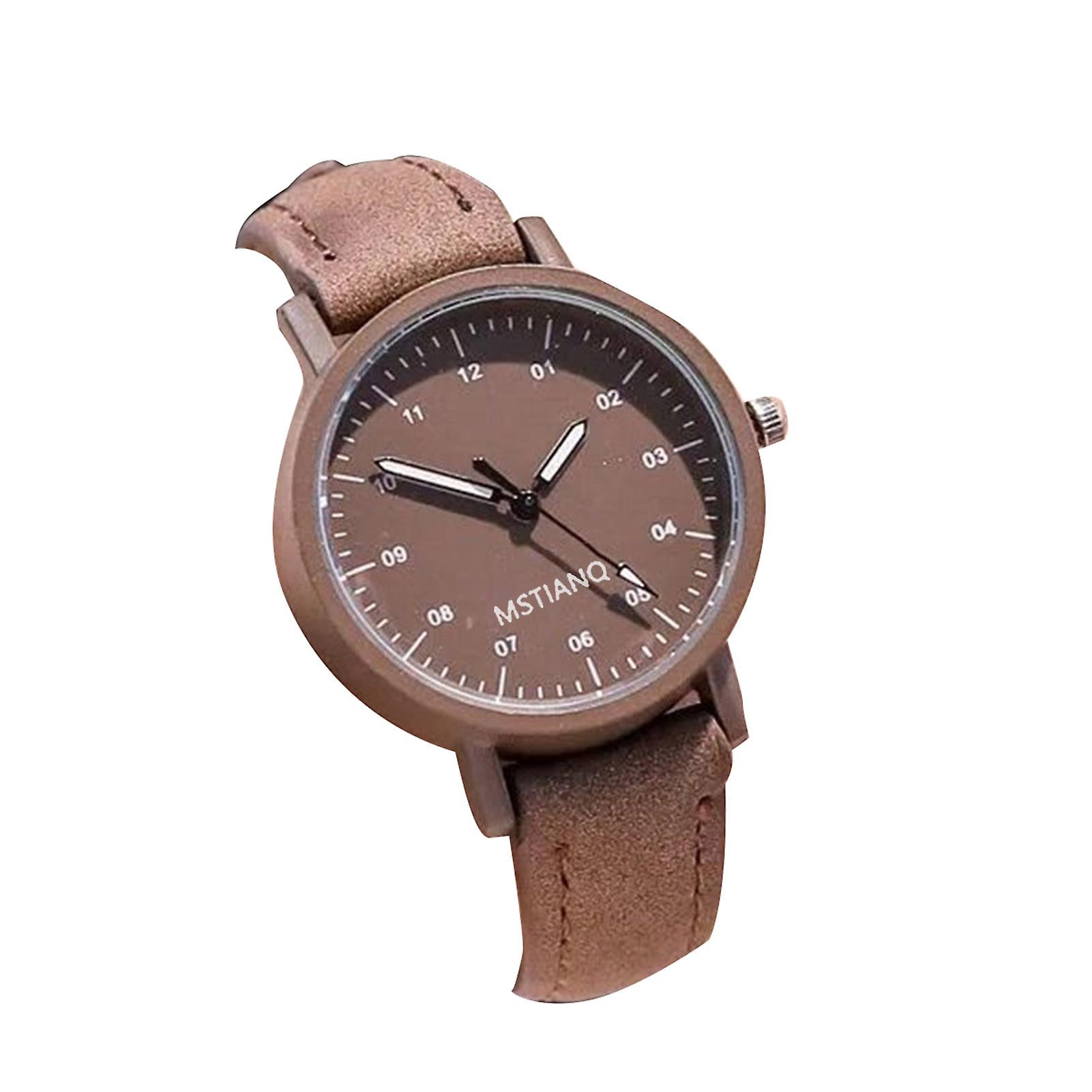 Quartz Watch Round Dial Quartz Movement Ultralight High Precise Scratch Resistant Decorative Simple Style Girls Wristwatch Quartz Watch Gift for Women