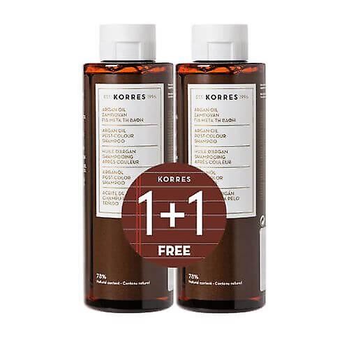 Korres Post-Color Shampoo Argan Oil 2 x 250ml