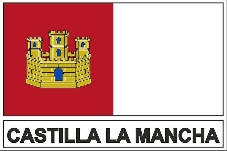 棒贴纸旗卡斯蒂利亚拉曼查