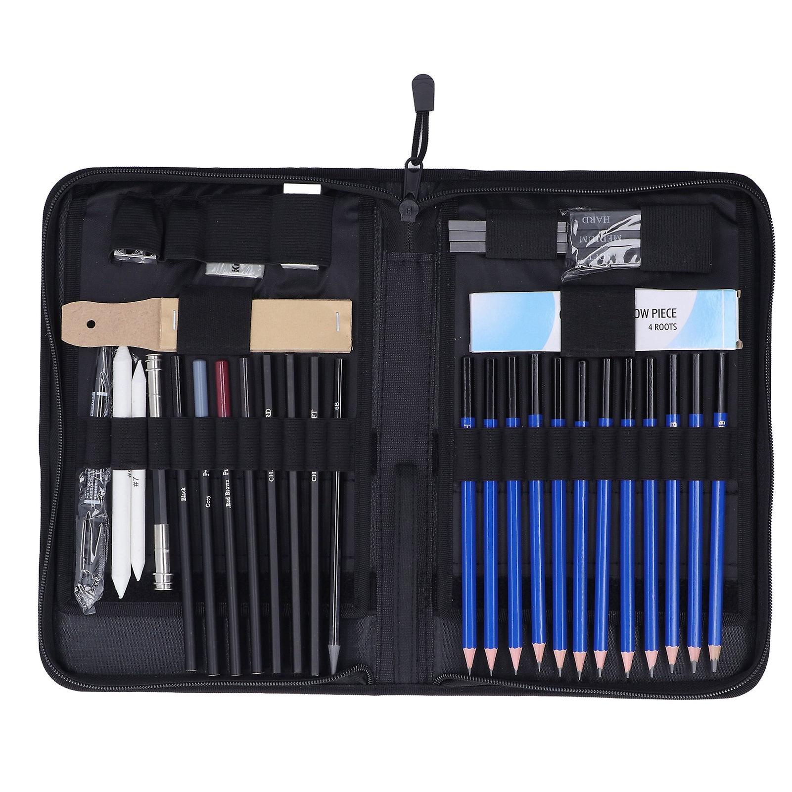 Graphiteand Charcoal Pencils 40 Piece Drawing and Sketching Pencil Art Set Graphite and Charcoal Pencils for Drawing Graffiti Painting