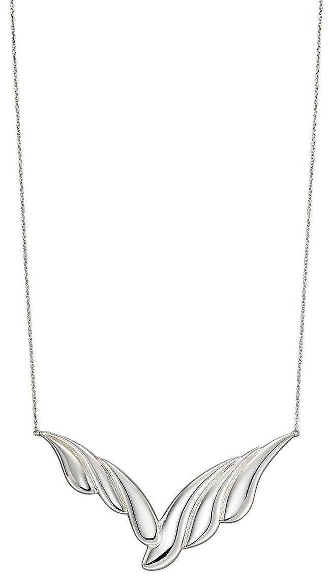 Elements Silver Overlapping Curve Necklace - Silver