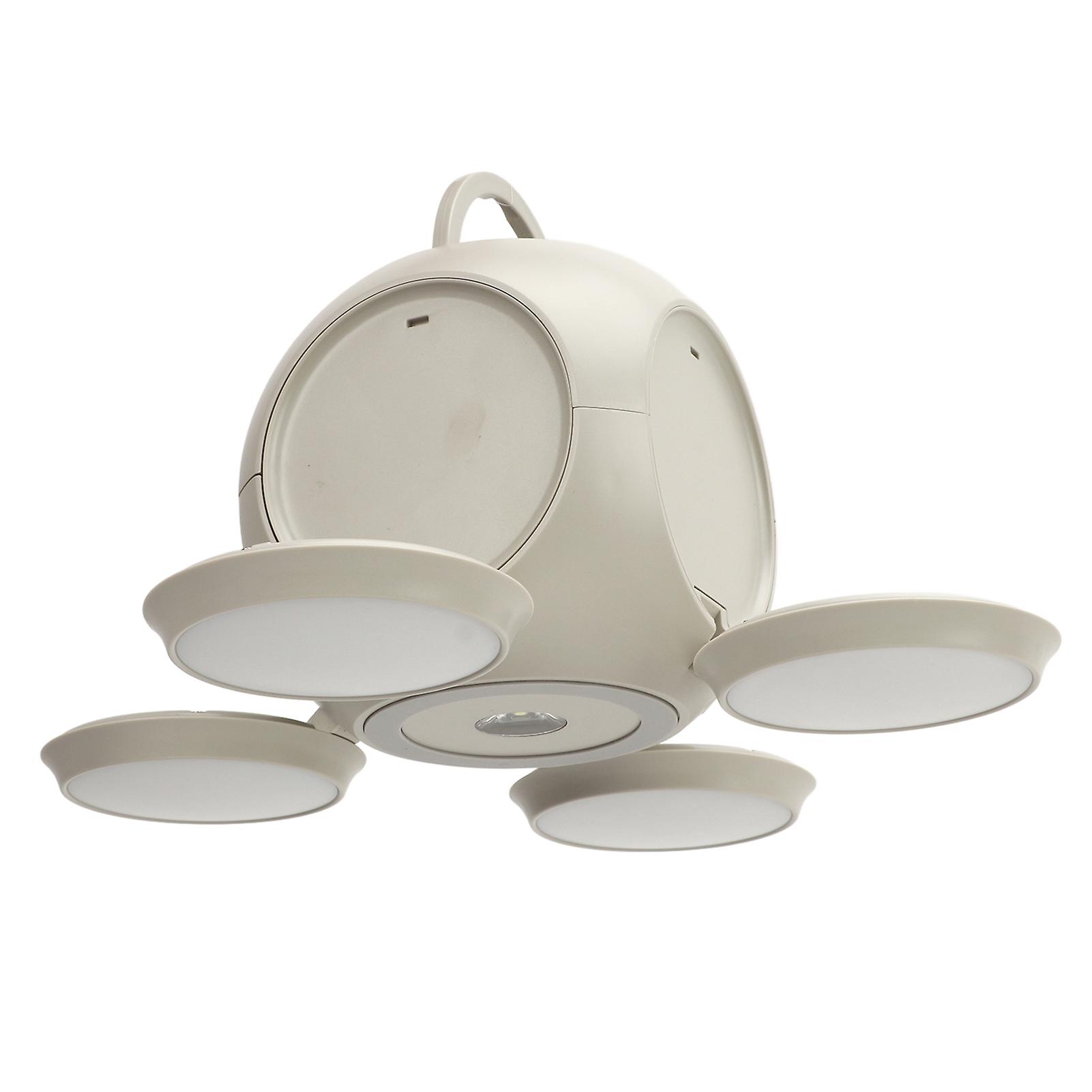 Camping Lantern Camp Lamp 360 Degrees 3 Color Temperature Type C Rechargeable Handle Wear Resistant LED Lantern with 10000mAh Built in Battery Grey