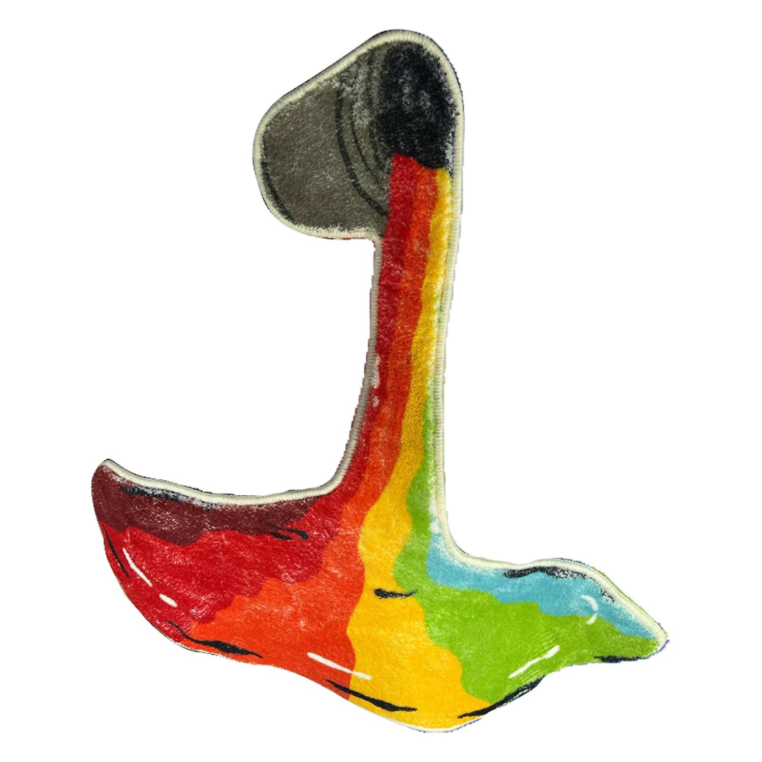 Irregular Carpet Creative Fabric Soft Texture Rainbow 3D Wall Carpet for Home