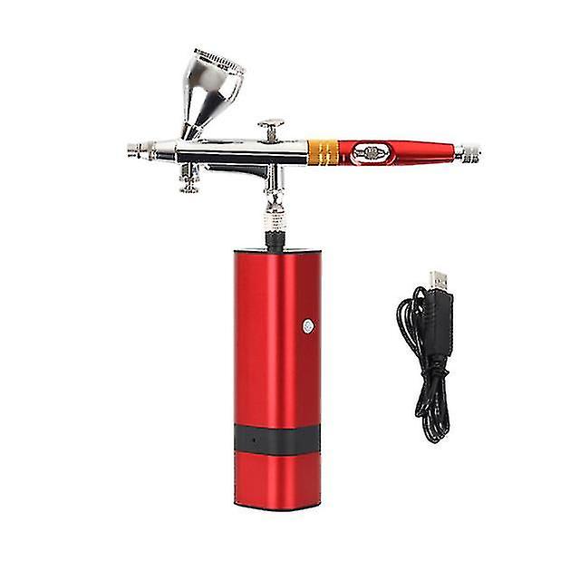 Kit aerografo aggiornato Portatile Auto Mini Air Brush Gun con compressore Silenzioso per Art Cake Nail Modello Pittura Tattoo Manicure