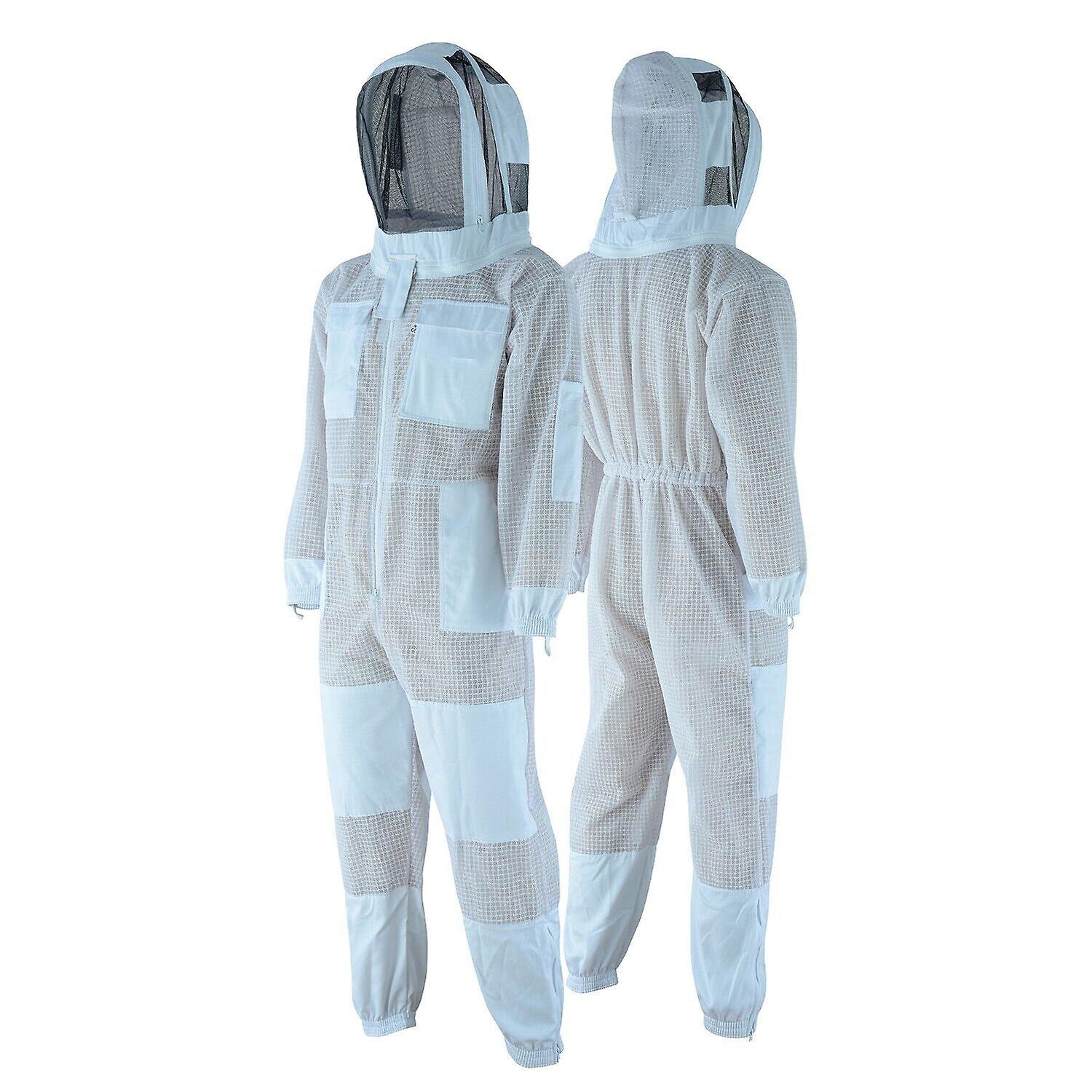 Protective Gear Honey Bees 3 Layer Bee Beekeeper Beekeeping Suit -04