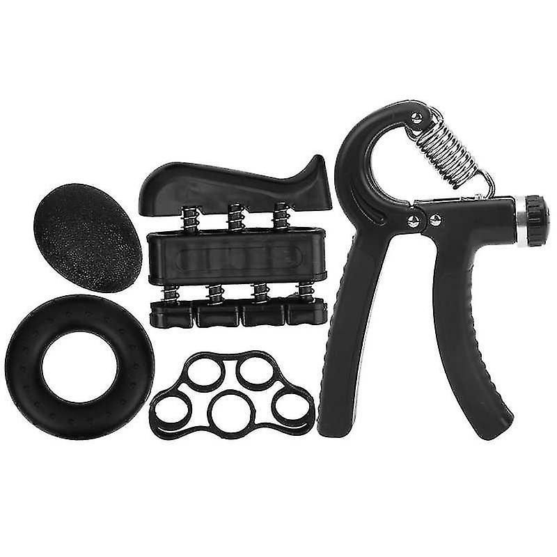 5pcs/set Spring Hand Grip Power Strength Expander Hand Strengthener (black)