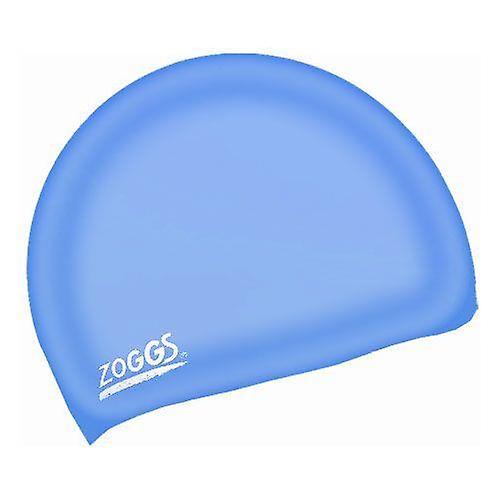 Zoggs Junior Silicone Swim Cap Light Blue Unisex Kids