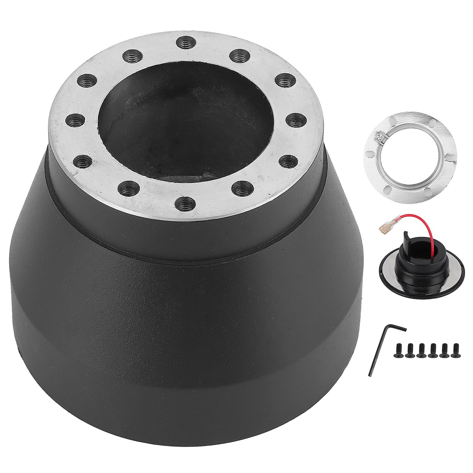 Kit d'adaptateur de moyeu de volant en alliage d'aluminium résistant à l'usure, noir, compatible avec tous les véhicules E30