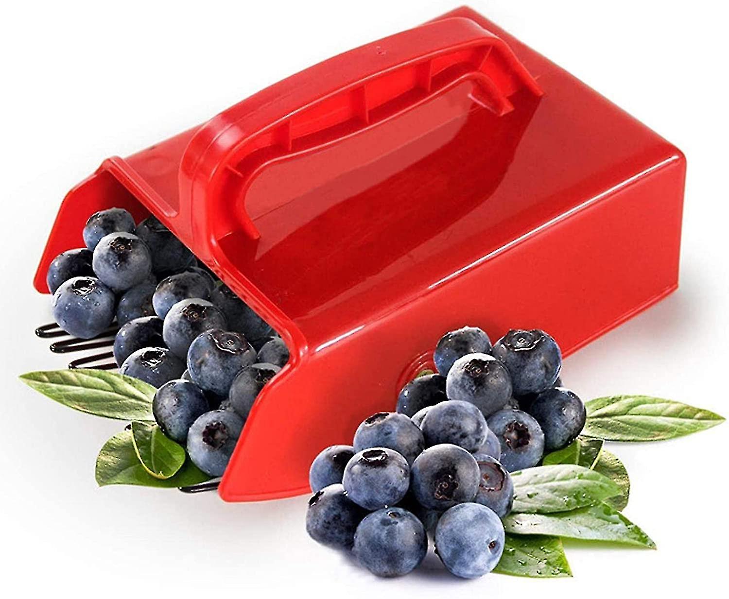 Berry Picker with Metallic Comb Blueberry Rake Scoop for Fruit Harvestin Blueberry Rake Scoop for Blueberries Lingonberries (D-8D)