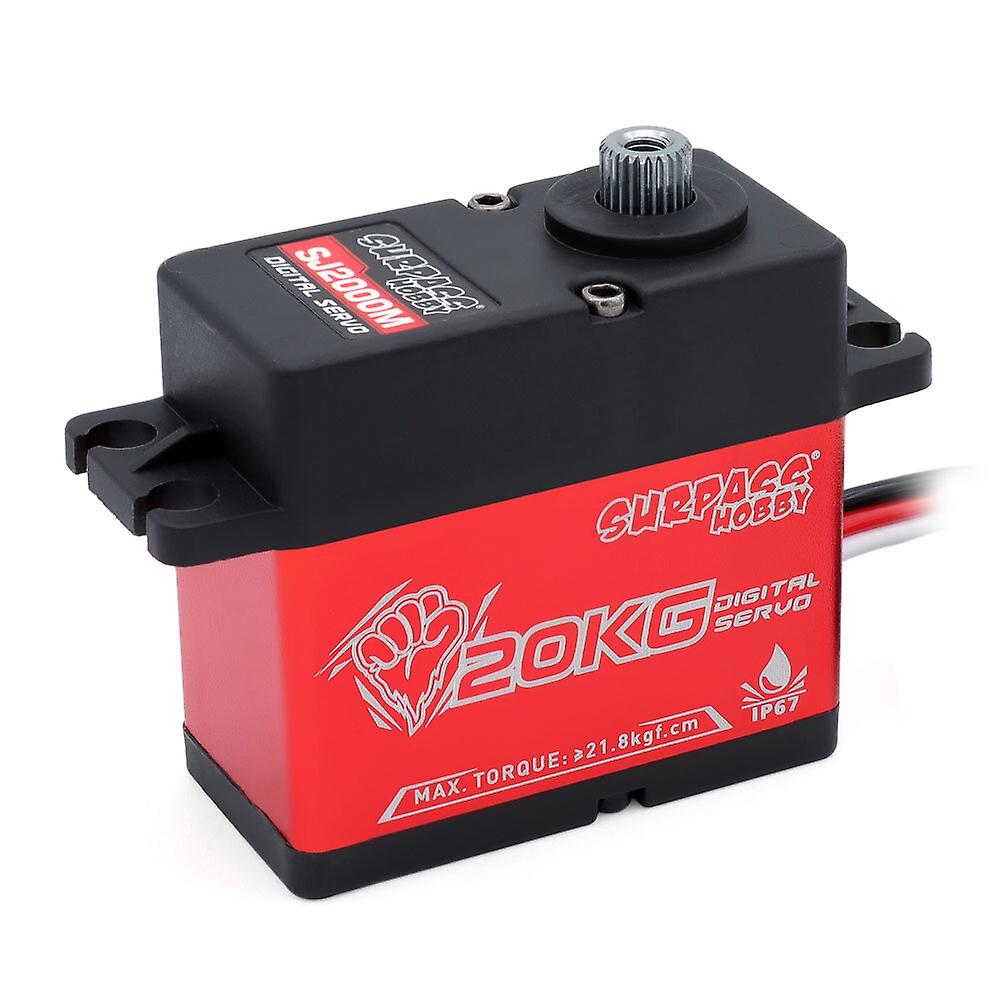 SURPASS-HOBBY SJ2000M 20KG Low Pressure Waterproof Servo for Fixed Wing Aircraft Helicopter Robot