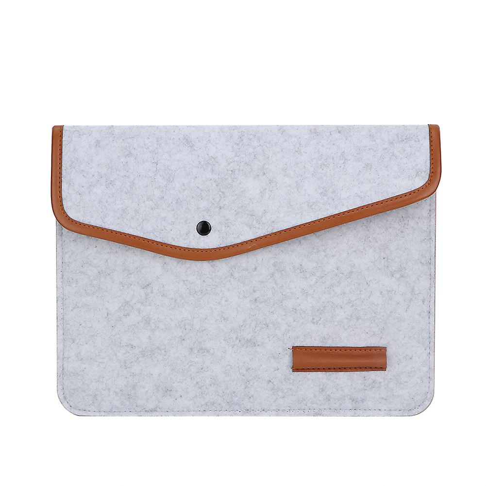 Business Document Wool Felt Bag Office Handbag Briefcase Reticule Computer Package 13\