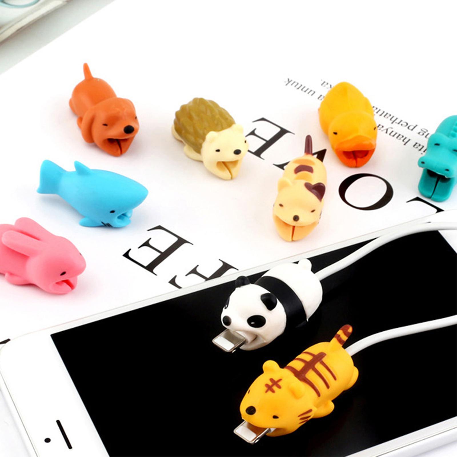 Animal Shape Silicone Data Cable Protector, Anti-Breakage and Anti-Bite