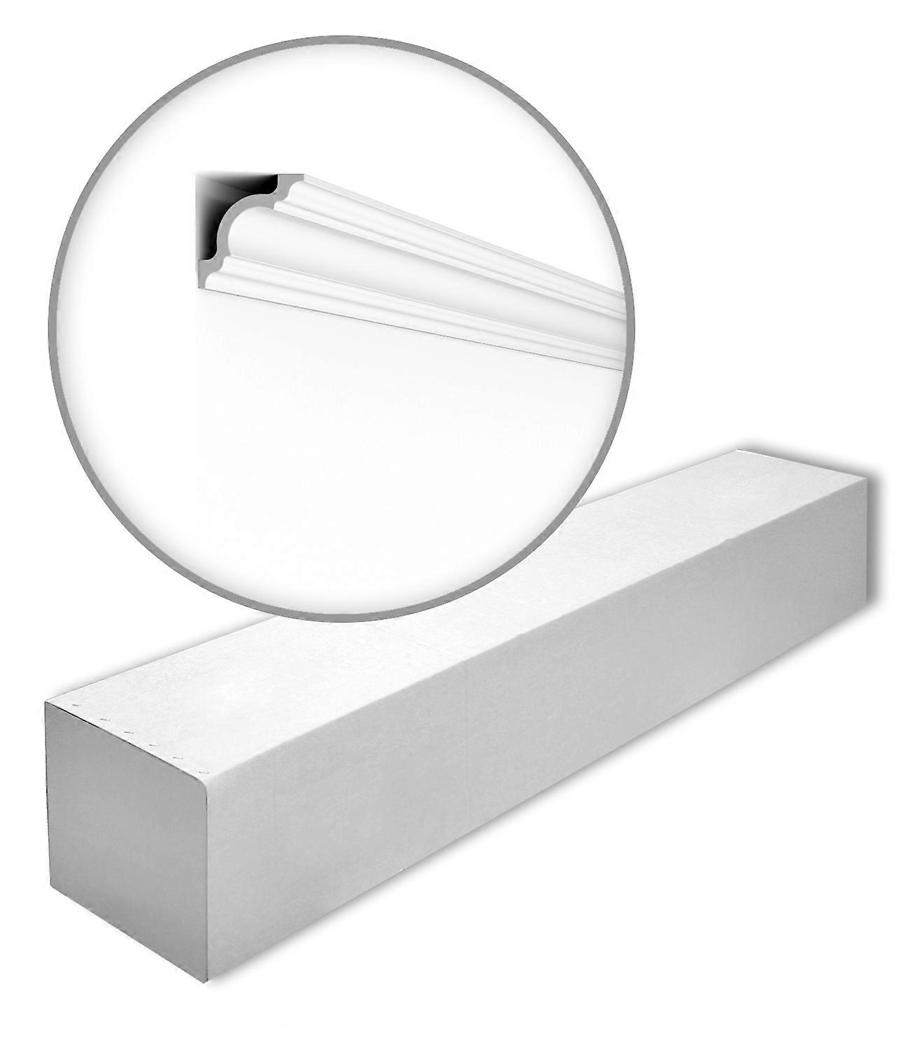 NMC 55 x Cornice moulding A1-box 110 meter NOMASTYL Extruded polystyrene (LDPS) 200 cm white pre-primed