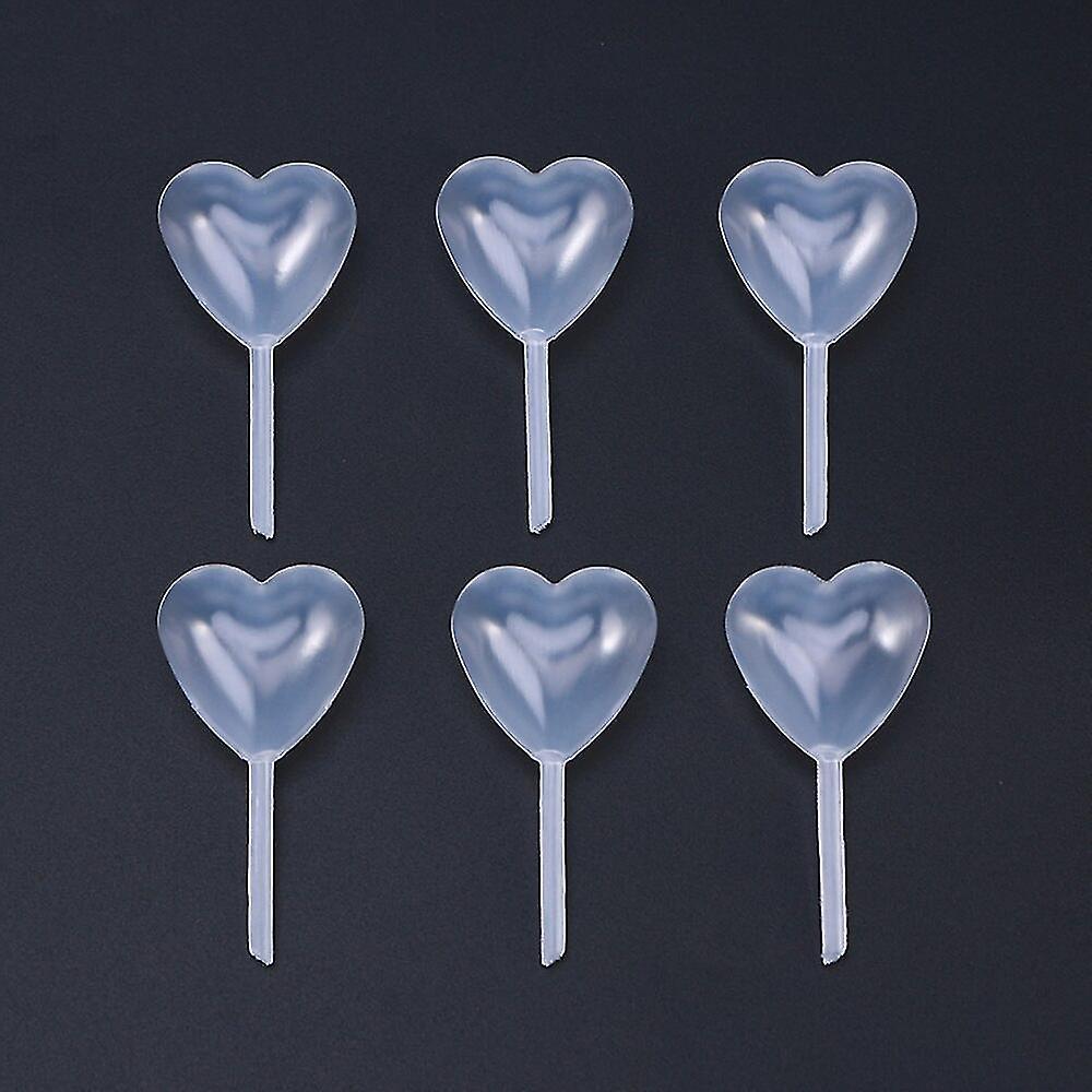 100 Pcs 4ml Heart Shape Disposable Plastic Squeeze Transfer Pipettes Liquid Dropper Pasteur Pipettes