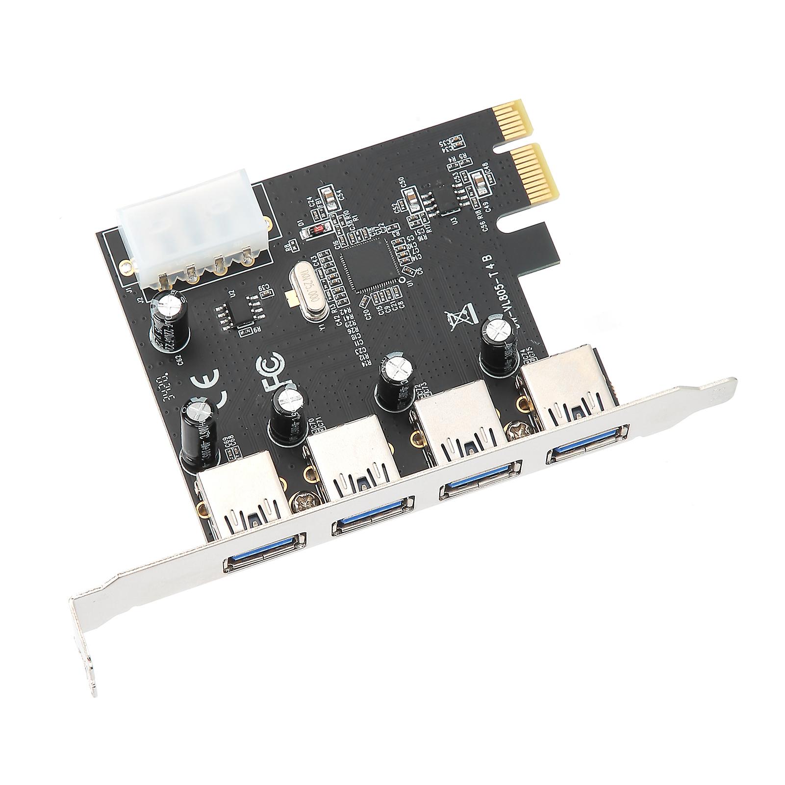 4 Port USB 3.0 PCIe Card NEC D720201 Adapter 5Gbps Converter