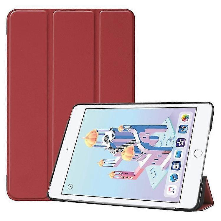  Custer Texture Horizontal Flip Smart Pu Leather Case For Ipad Mini 4 / Mini 5, With Sleep / Wake-up Function & Three-folding Holder (black)