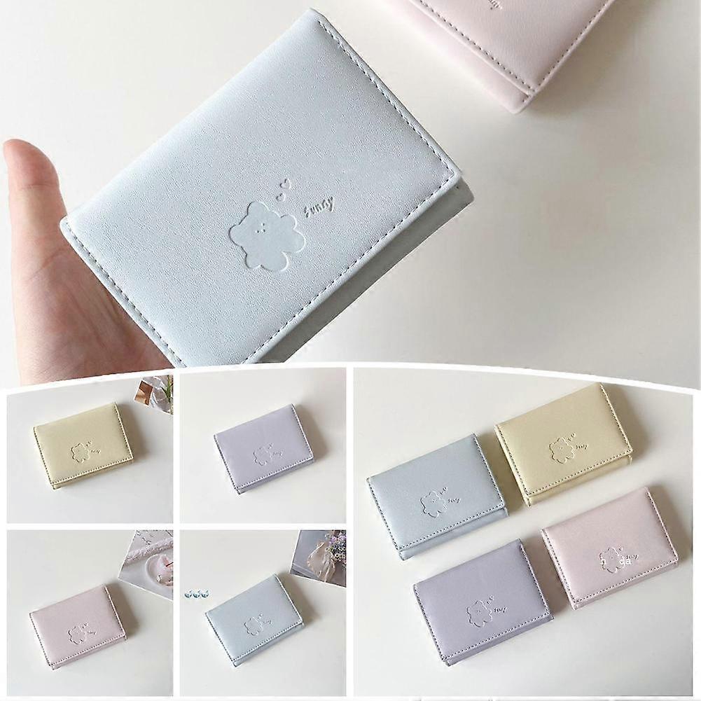 Koreaanse Mode Dames Bear Korte Drie Voudige Portemonnee