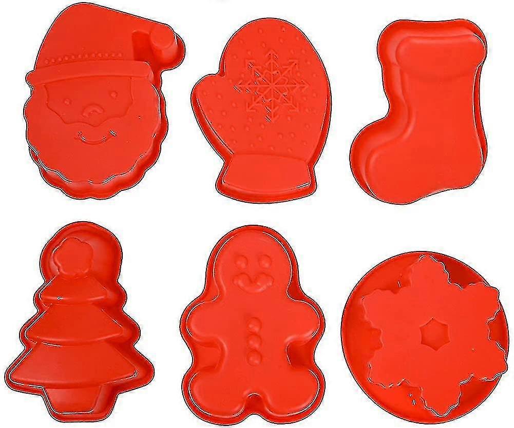 Silic Moulds - 6 Pieces Silic Ba Moulds Ginrbread