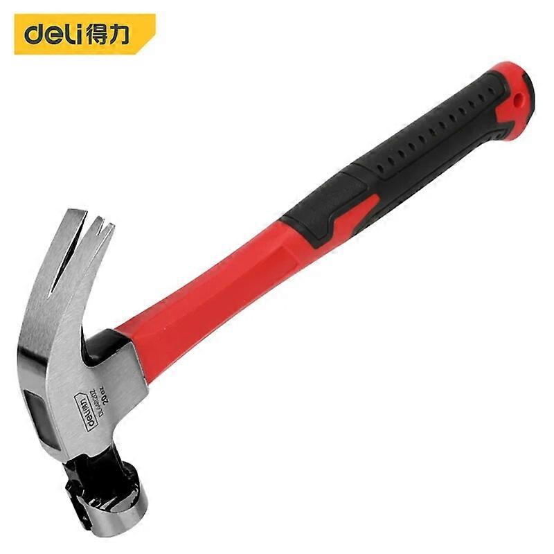 1 επαγγελματικό σφυρί νυχιών PC 8/16/20oz με τη λαβή κόκκινων ινών Μαγνητικό σφυρί καρφιών αυλακώσεων καρτών πολλαπλών λειτουργιών για την ξυλουργική