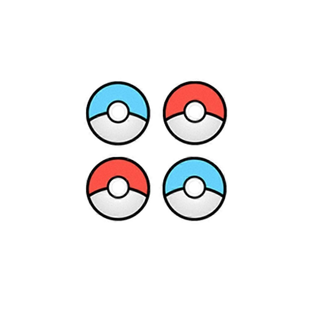 4 pieces, silicone, humm tick, rip, apps, compatible with nintendo, metallic, 4 pieces