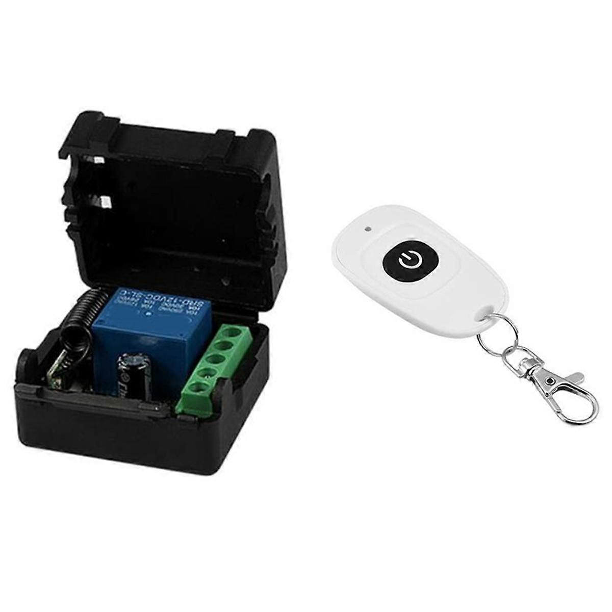 DC 12V Single Channel Relay Module Universal Wireless Switch RF Relay Receiver + 1 Remote Control Transmitter DIY Kit