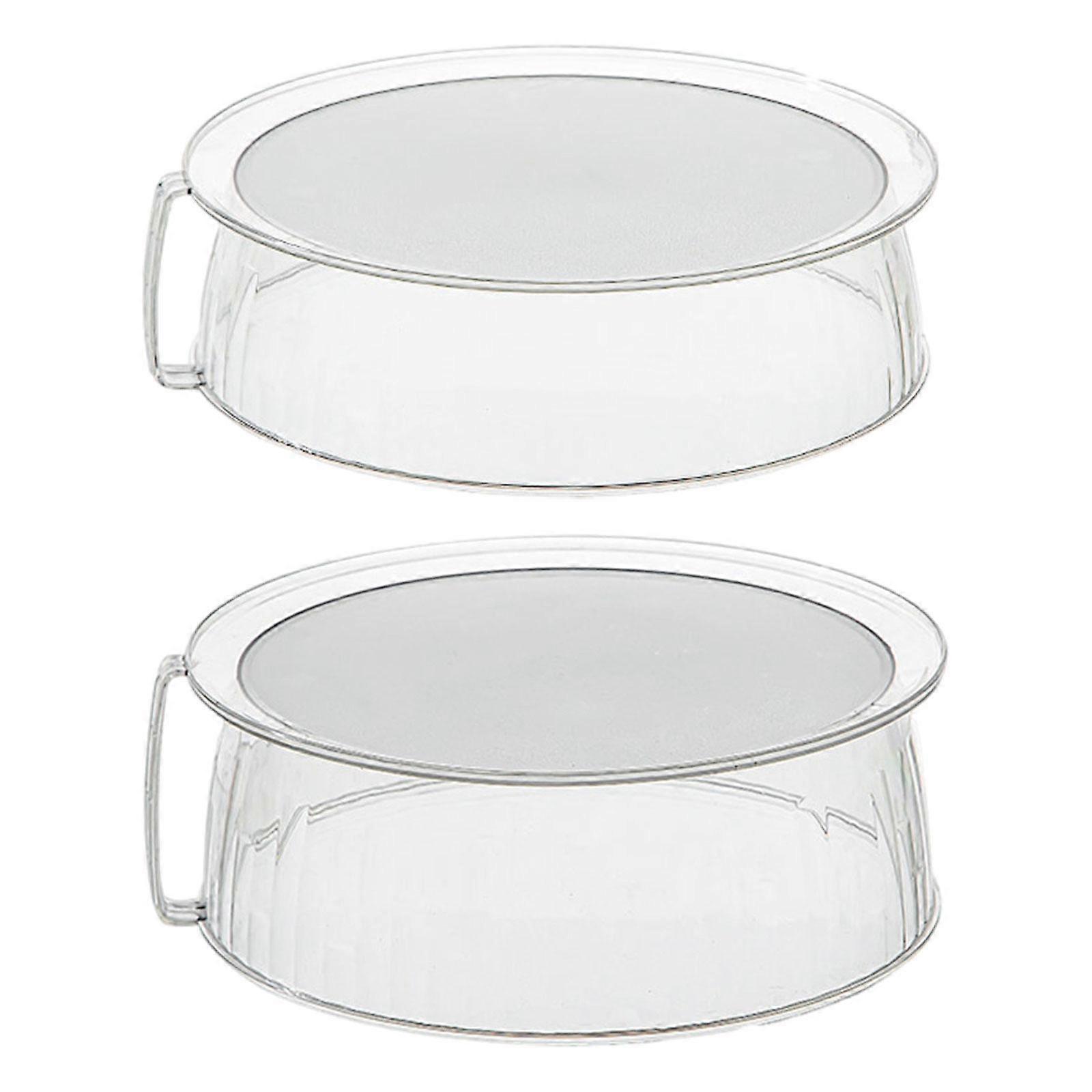 2Pcs Mikrowelle Lebensmittelabdeckung Leichte Küchenhelfer Tellerabdeckungen Schutzdeckel