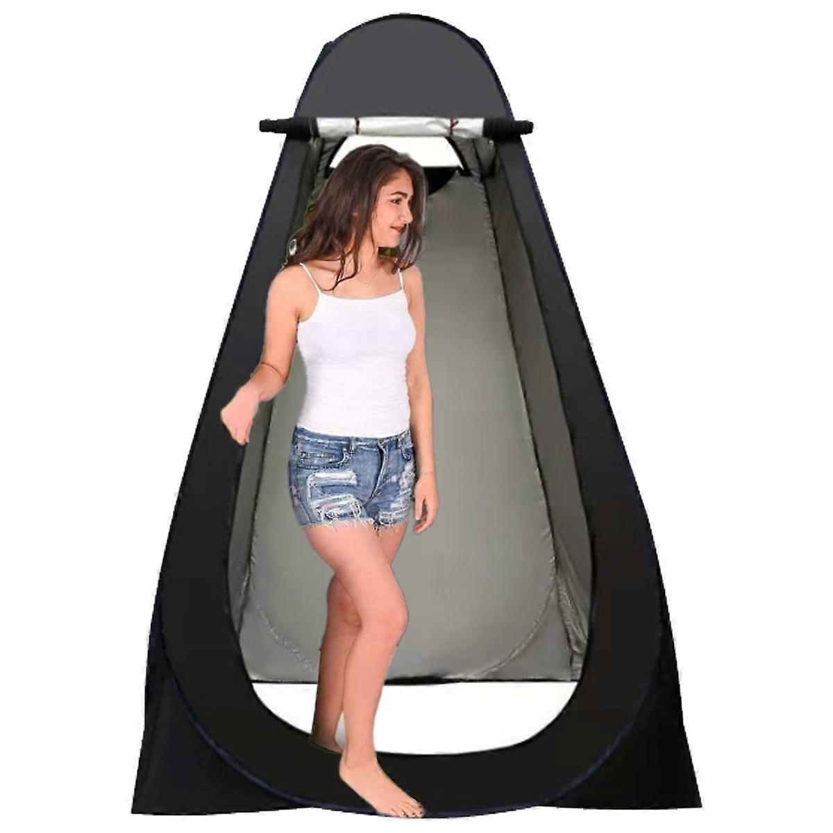 Pop Up Shower Tent Dressing Changing Tent Pod Toilet Tent 47''x 47''' x 75"(H) Big Size with Window for Camping & Beach, Foldable ans Carry Bag
