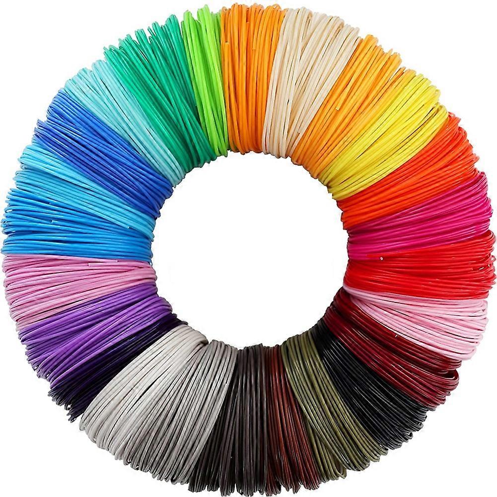 3D Printing Pen PCL Filament Refills 1.75mm, Pack of 20 Random Color, Low Melting Temp of 70, Gift