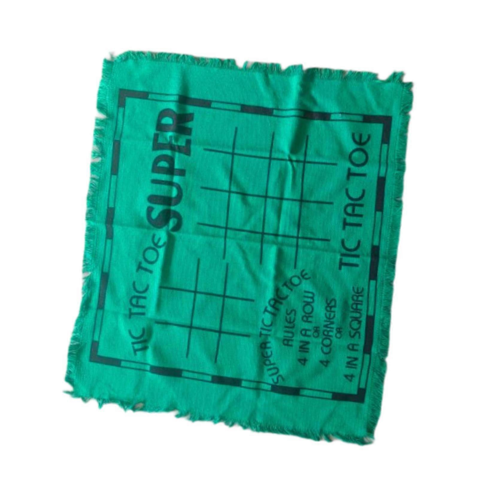 Giant Checkers Board Game Mat 3 in 1 Game Mat Rug Game Mat Toe Board