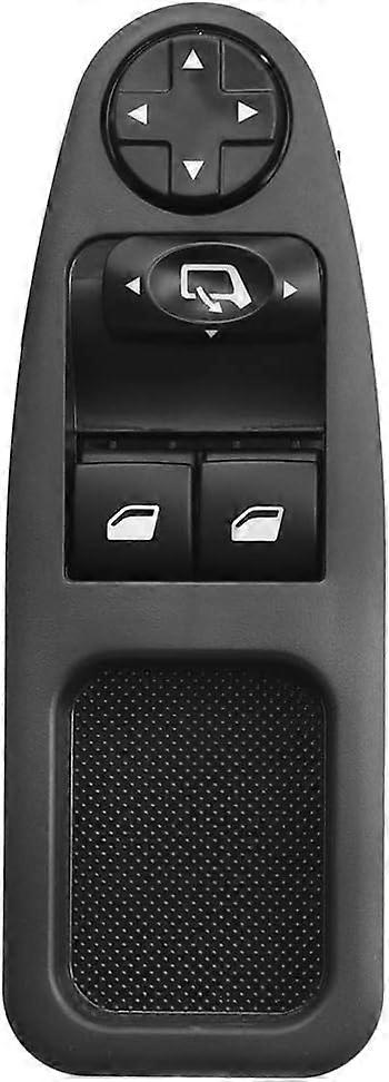 Lev Vitre Avant Gauche Drive C?T Vitre lectrique Interrupteur Principal 6554.ZJ, Interrupteur de Lve-Vitre Compatible pour Citroen Jumpy Dispatch Peug