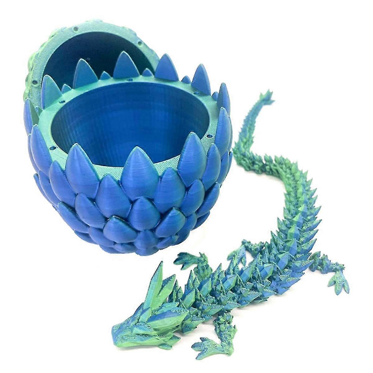 龙蛋 - 带有灵活珍珠的惊喜蛋装饰品 - 龙,3D打印礼物。 适合孩子,朋友A