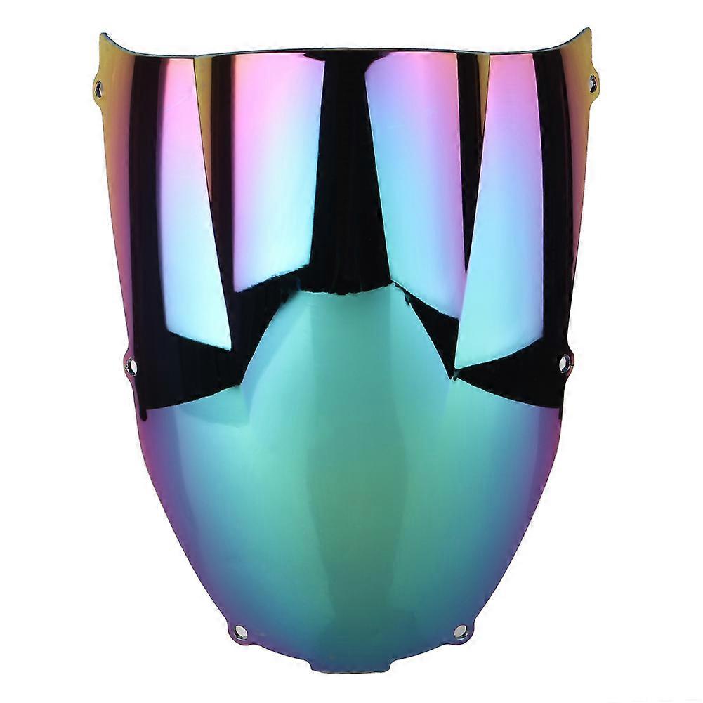 6R Motorcycle Windshield Windscreen Double Bubble For Kawasaki Ninja ZX6R 2000 2001 2002 ABS Plastic