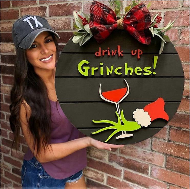 Christmas Grinches door hanger