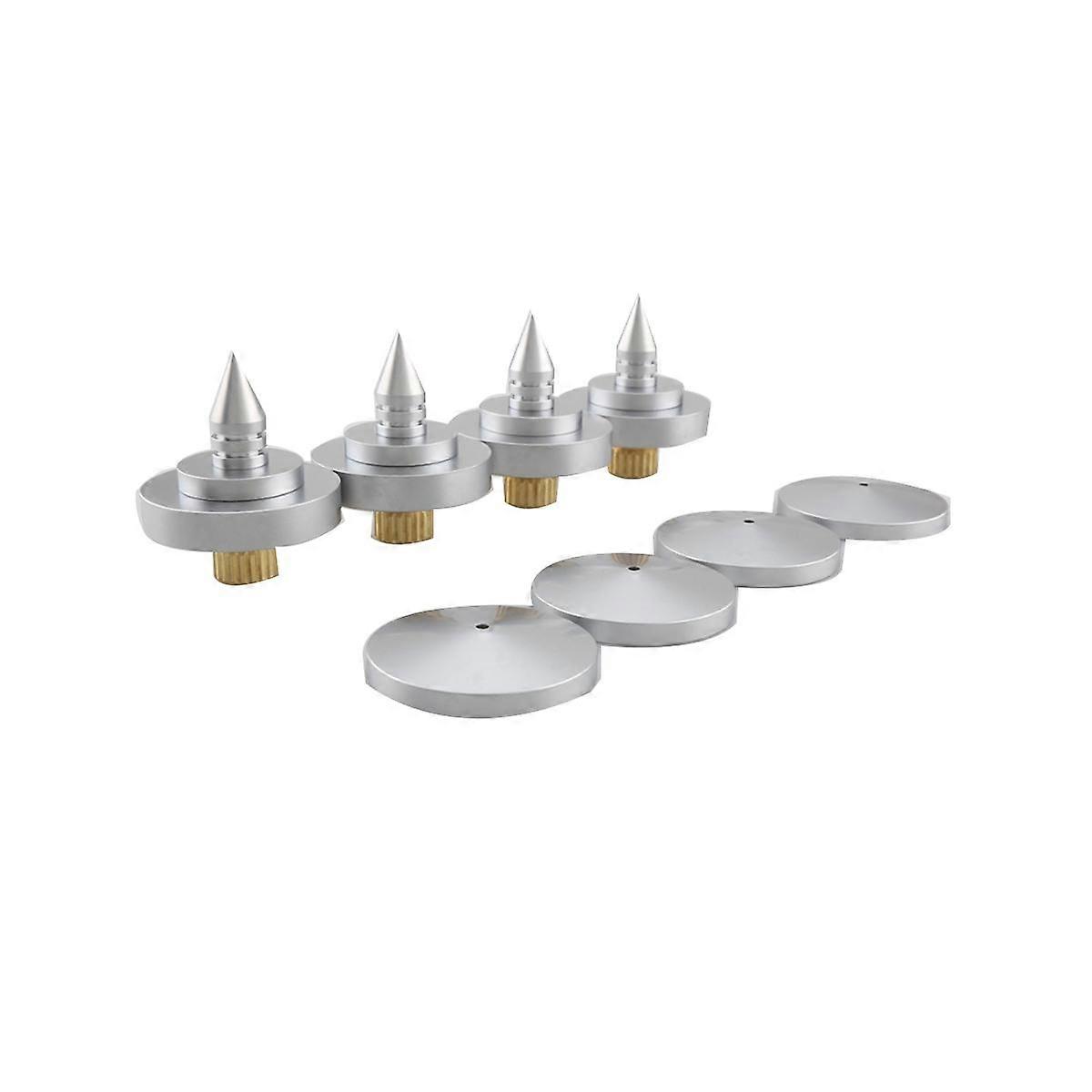 4 Pcs Speaker Spike Isolation Feet Brass Cone Turntable Amplifier Hi Fi Speaker Stand Feet Foot Pad