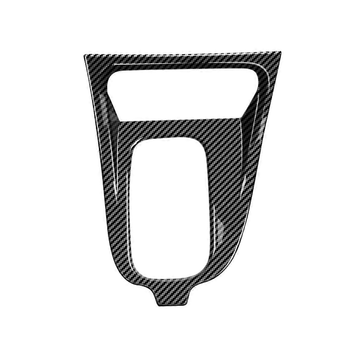 For E34 -E34 2021-2023 Carbon Fiber Console Gear Shift Panel Cover Frame Decor Sticker ABS