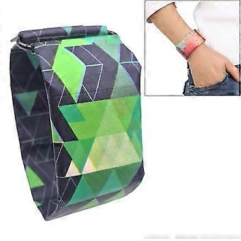Dark Blue Triangle Pattern Creative Fashion Waterproof Paper Watch Intelligent Paper Electronic Wristwatch