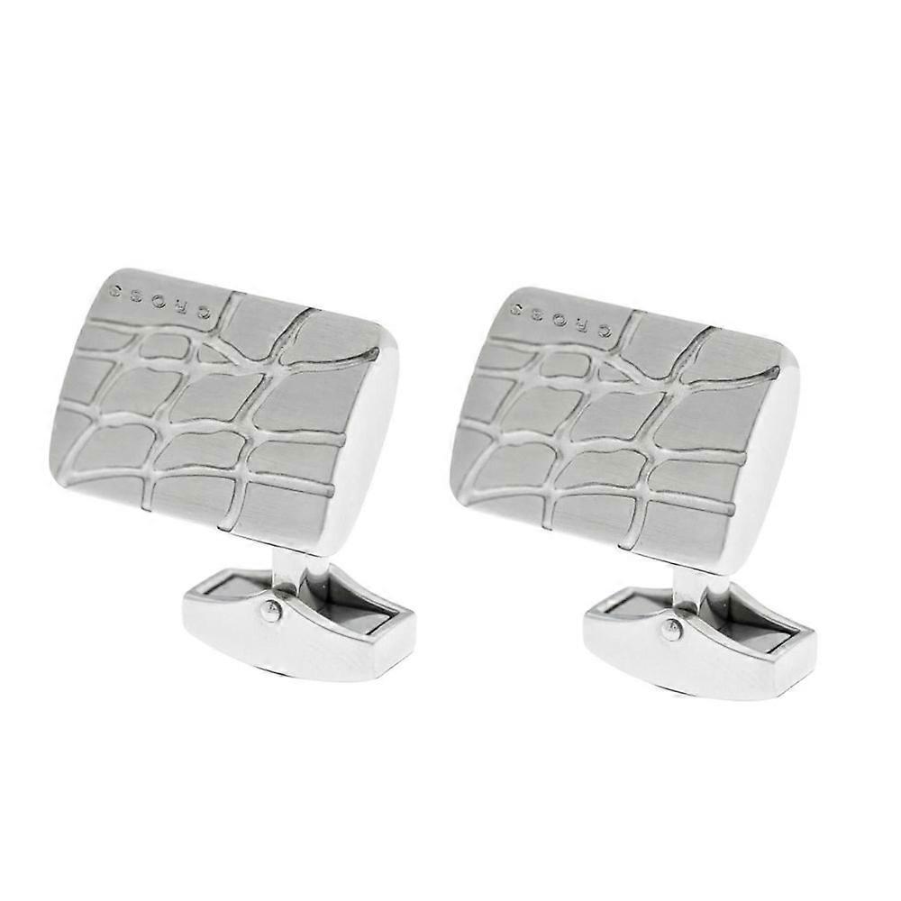 Cross Foster Stainless Steel Croc Pattern Premium Quality Stylish Cufflinks