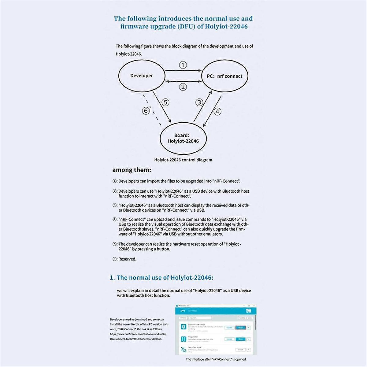 NRF52840 Dongle USB Dongle Bluetooth 5.3 Dongle Adapter for Eval Bluetooth Development Tool Module