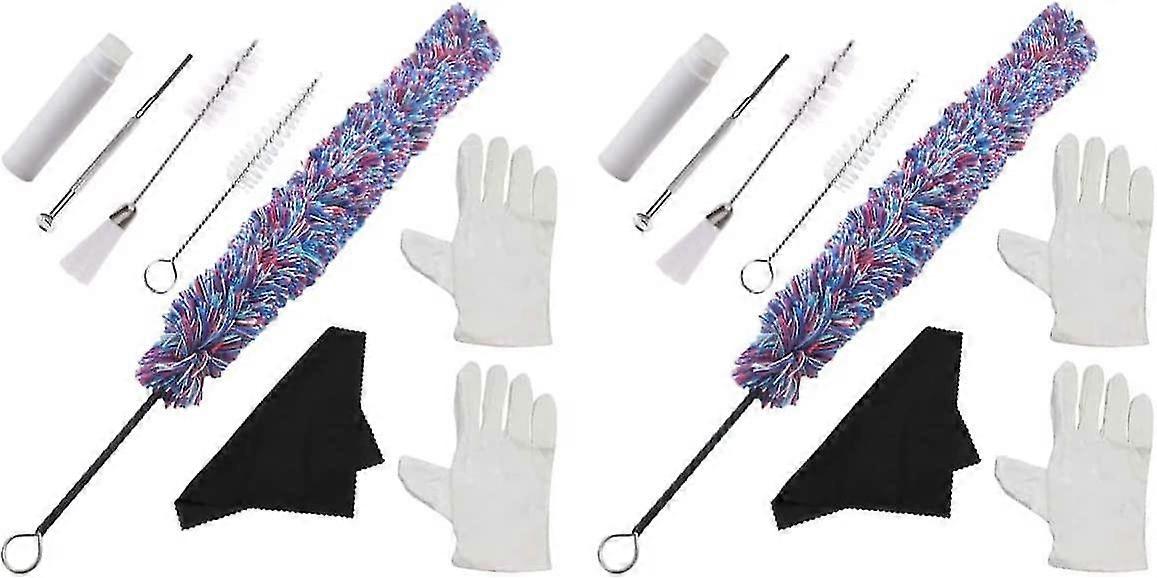 2sets Sax Cleaning Included And Cleaner Maintenance Saxophone Screwdriver Clean Multipurpose Mittens Gloves Tool Flute Wipe Clarinet Woodwind Kit For
