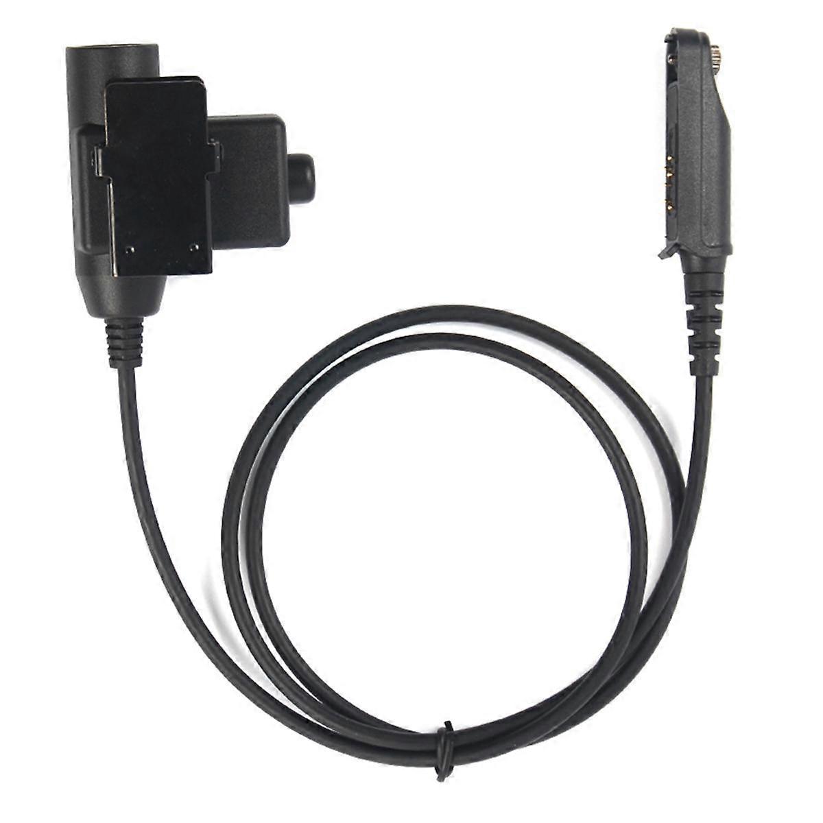 Headset Adapter Tactical U94 PTT Cable Plug for UV-9R Plus UV-XR -A58 -9700 GT-3WP Portable Walkie